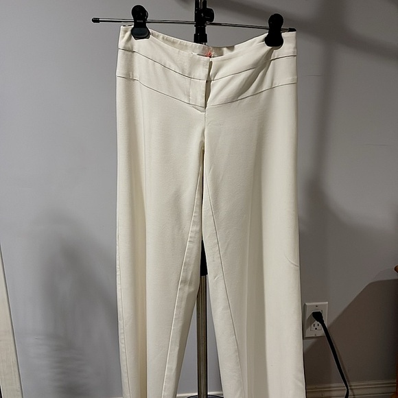 Off white wide leg dress pants - Picture 4 of 4